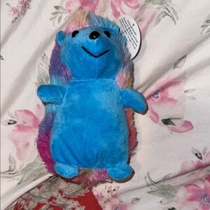 Blue Plush Hedgehog Toy Plush
